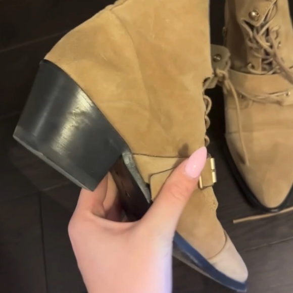 Tan suede katy boots with GHW - Picture 4 of 4
